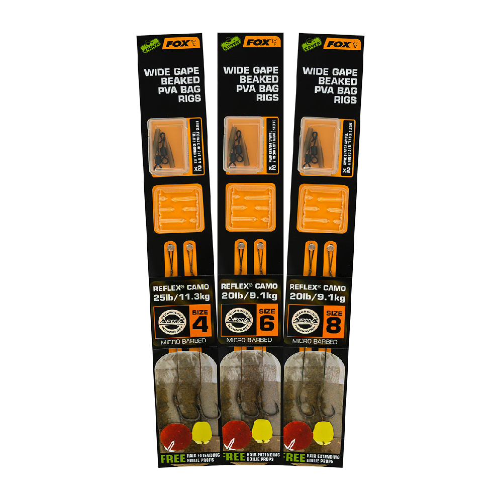 Edge Wide Gape Beaked Pva Camo Ready Rigs X2