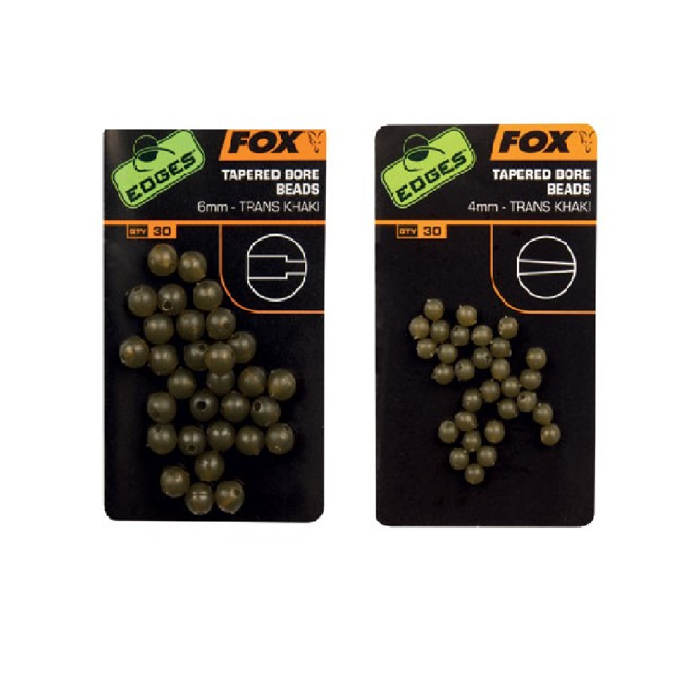 Tapered Bore Beads Trans Khaki