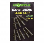 Safe Zone Lead Clips - clay - 10