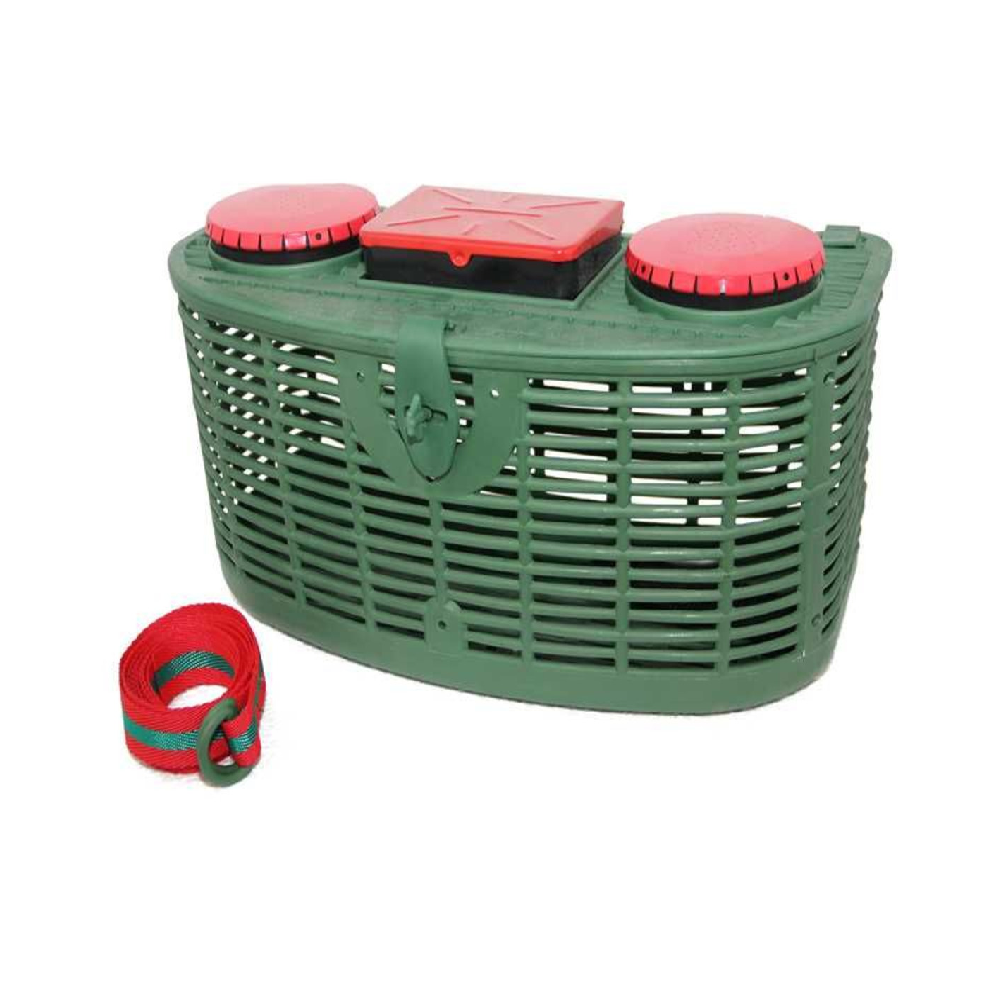 Cestino Plastica Con Porta Esche