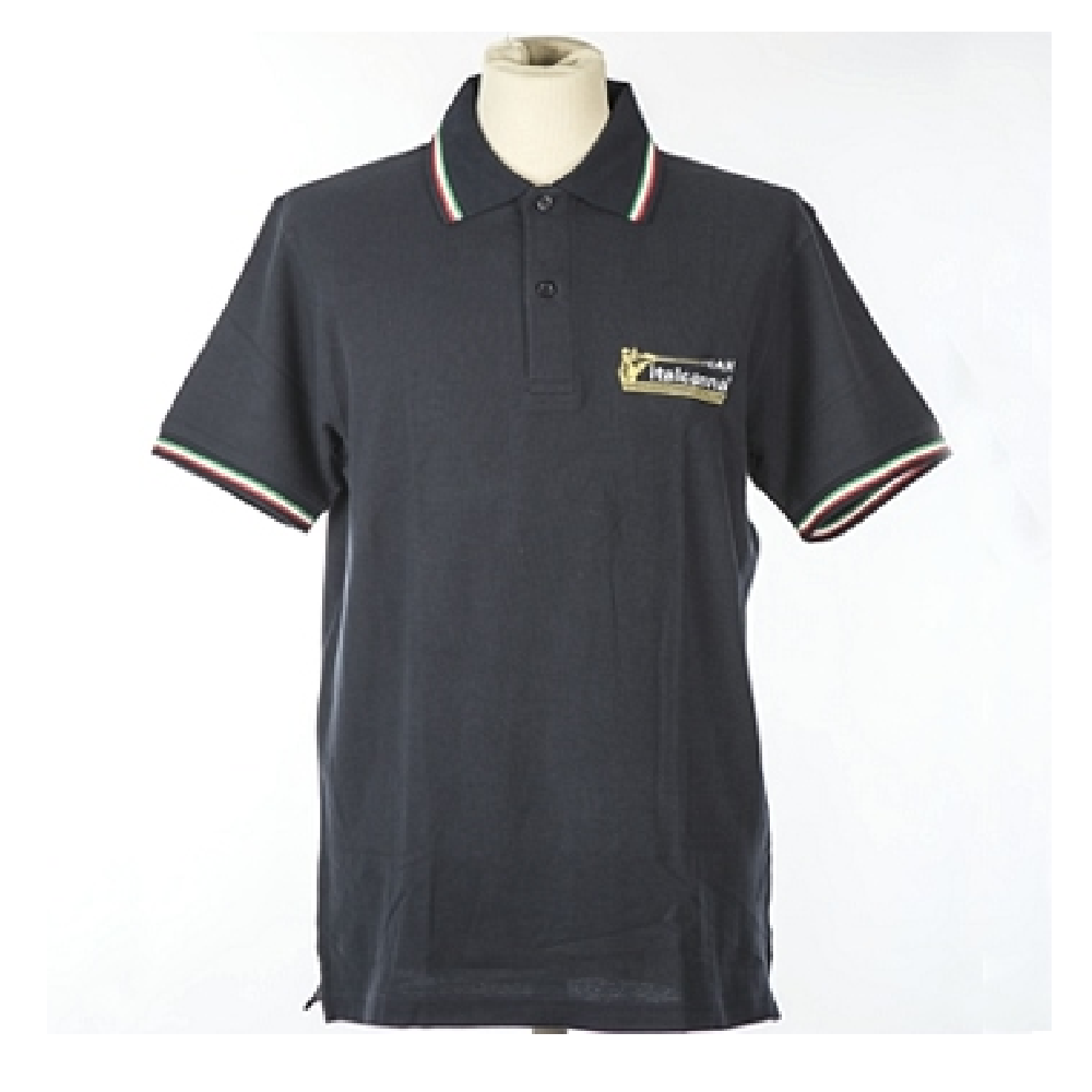 Polo In Cotone Ricamata Davanti