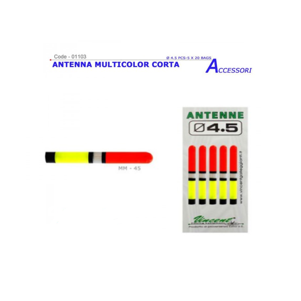 Antenna Multicolor Corta